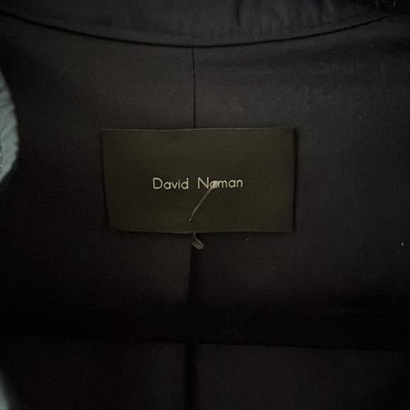 DAVID NAMAN Fall/Winter 2016 Navy Blue Waterproof Bomber Jacket size XL EUC - Picture 3 of 6